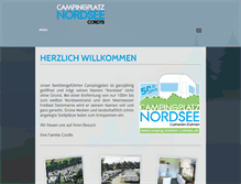 Tablet Screenshot of camping-nordsee-cuxhaven.de